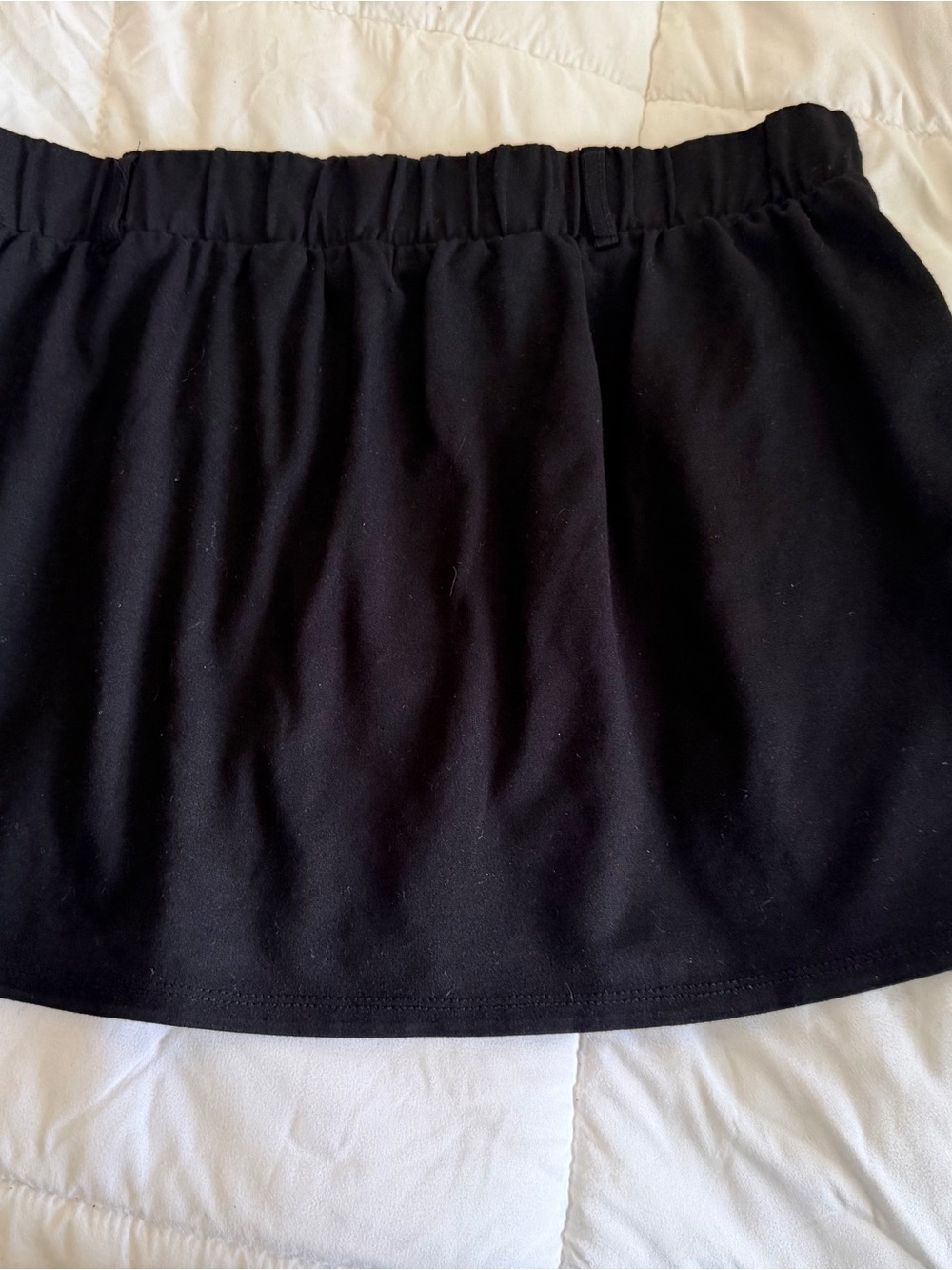 High-Rise Black Pleated Mini Skirt - Picture 4 of 6